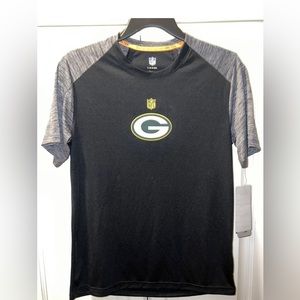 NWT Children’s Green Bay Packers Quick Dry Shirt Size L 14/16